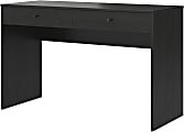 Ameriwood Home The Loft 48"W Writing Desk With 2-Drawers, Black Oak 1 thumbnail image