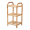 bali & pari Barras 16”W Modern Bohemian Display Shelf, Natural Brown 1 thumbnail image