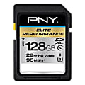 PNY Elite Performance SDXC Flash Memory Card, 128GB, P-SDX128U395-GE
