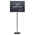 Quartet® Standing Magnetic Letter Board, 24" x 18", Aluminum Frame With Silver Finish 1 thumbnail image
