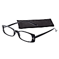ICU Reading Eyewear, Rhinestone Triangles, Black, +1.25 1 thumbnail image