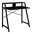 Altra Wood Student Desk, 35 1/8"H x 33 1/2"W x 20"D, Black/Blue Reversible