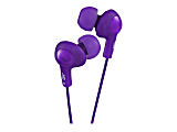 JVC® Gummy Plus In-Ear Headphones, Purple, JVCHAFX5V