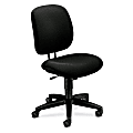 HON® 5900 Series ComforTask Tilt Tension Chair, 39 3/4"H x 23"W x 27 3/4"D, Black Frame, Black Fabric