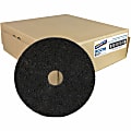 Genuine Joe Black Floor Stripping Pad - 16" Diameter - 5/Carton x 16" Diameter x 1" Thickness - Floor, Stripping - 90216 1 thumbnail image