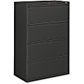 HON® 800 36"W x 19-1/4"D Lateral 4-Drawer File Cabinet With Lock, Charcoal 1 thumbnail image