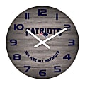 Imperial NFL Weathered Wall Clock, 16”, New England Patriots
