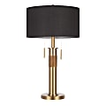 LumiSource Trophy Table Lamp, 26-1/2"H, Black Shade/Gold Base 1 thumbnail image