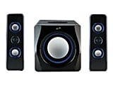 iLive IHB23B 150W 2.1 Bookshelf Bluetooth® Speaker System, Black/White