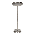 Kate and Laurel Alessia Aluminum Round Drink Table, 22"H x 8"W x 8"D, Silver 1 thumbnail image