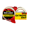 Scotch® Box Lock Packing Tape, 1.88" x 54.6 yd, 2 Tape Rolls with Dispensers, Extreme Grip Box Packaging Tape for Shipping and Mailing 1 thumbnail image