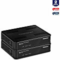 TRENDnet Ethernet Over Coax Adapter,(2-Pack), Backward Compatible with MoCA 2.0, Gigabit LAN Port, Supports Net Throughput Up to 1Gbps, Supports Up to 16 Nodes on One Network, Black, TMO-311C2K - MoCA 2.0 Ethernet Over Coax Adapter (2-Pack)