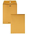 Quality Park Gummed Kraft Clasp Envelopes - Clasp - #75 - 7 1/2" Width x 10 1/2" Length - 28 lb - Gummed - Kraft - 100 / Box - Kraft