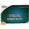 Alliance Rubber 24085 Sterling Rubber Bands - Size #8 - 1 lb Box - Approx. 7100 Bands - 7/8" x 1/16" - Natural Crepe 1 thumbnail image