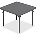 Iceberg IndestrucTable TOO™ 1200-Series Folding Table, 37"W x 37"D, Charcoal