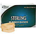 Alliance Rubber 24845 Sterling Rubber Bands - Size #84 - 1 lb Box - Approx. 210 Bands - 3 1/2" x 1/2" - Natural Crepe