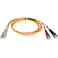 Tripp Lite 50M Duplex Multimode 62.5/125 Fiber Optic Patch Cable LC/ST 164' 164ft 50 Meter, N31850M 1 thumbnail image