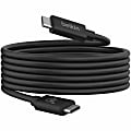 Belkin USB4 Cable, 240W + 20Gbps - 6.56 ft USB4 A/V/Power/Data Transfer Cable  - INZ004BT2MBK 1 thumbnail image