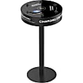 ChargeTech Power Table 12-Cable Charging Station - Wired - Mobile Device - Charging Capability - Black