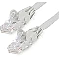 StarTech.com 6in (15cm) CAT6 Ethernet Cable, LSZH (Low Smoke Zero Halogen) 10 GbE Snagless 100W PoE UTP RJ45 Gray Network Patch Cord, ETL - 6in/15.2cm Gray LSZH CAT6 Ethernet Cable - 10GbE Multi Gigabit 1/2.5/5Gbps/10Gbps to 55m