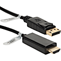 QVS DisplayPort To HDMI Digital A/V Cable, 3' 1 thumbnail image