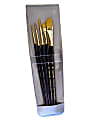 Princeton Real Value Series 9139 Brush Set, Assorted Sizes, Synthetic, Blue, Set Of 5