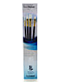 Princeton Real Value Series 9130 Brush Set, Assorted Sizes, Synthetic, Blue, Set Of 4