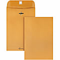 Quality Park 6 x 9 Park Ridge Clasp Envelopes with Deeply Gummed Flaps - Clasp - #55 - 6" Width x 9" Length - 24 lb - Gummed - Kraft - 100 / Box - Kraft