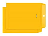 Quality Park 9x 12 Park Ridge Clasp Envelopes with Deeply Gummed Flaps - Clasp - #90 - 9"x 12" - 24 lb - Gummed - Kraft - 100 Box - Kraft - 43090 1 thumbnail image