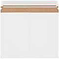 Partners Brand Utility Stayflats® Mailers 11 1/2" x 9", White, Pack of 200 