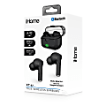 Bytech iHome XT-87 True Wireless Bluetooth In-Ear Earbuds, Black, HMAUBE232BK 1 thumbnail image