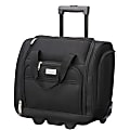 Overland Geoffrey Beene Underseater Rolling Carry-On Bag, 16"H x 8"W x 15"D, Black