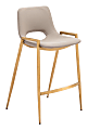 Zuo Desi Counter-Height Stools, Beige/Gold, Set Of 2 Stools 1 thumbnail image