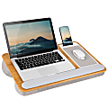 LapGear® Home Office Pro Lap Desk, 2-5/8”H x 21-1/8”W x 2-5/8”D, Oak Woodgrain 1 thumbnail image