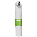 Amscan Premium Rolled Cutlery, Kiwi Green, 10 Rolls Per Pack, Case Of 2 Packs