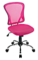 Brenton Studio® Mesh Mid-Back Chair, Pink/Black