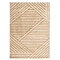 Anji Mountain Area Rug, 5' x 7', Cream/Brown Parallel Lines 1 thumbnail image