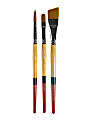 Princeton Snap Paint Brush Set, Set 1, Assorted Bristles, Synthetic, Brown