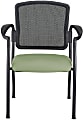 WorkPro® Spectrum Series Mesh/Vinyl Stacking Guest Chair With Antimicrobial Protection, With Arms, Olive, Set Of 2 Chairs, BIFMA Compliant 1 thumbnail image