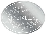 Custom 1-Color Foil-Stamped Labels And Stickers, 1-1/2" x 2" Oval, Box Of 500 Labels