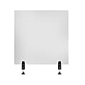 LUX Reclaim Clamp-On Desk Divider, 30" x 30", Frosted 1 thumbnail image