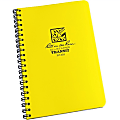 Rite in the Rain All-Weather Spiral Notebooks, Side, 4-7/8" x 7", 64 Pages (32 Sheets), Yellow, Pack Of 12 Notebooks