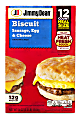 Jimmy Dean Sausage, Egg and Cheese Biscuit Breakfast Sandwiches, 54.08 Oz, Pack Of 12 Sandwiches 1 thumbnail image