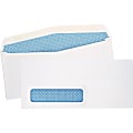 Quality Park® #10 Security Single Window Envelopes, Bottom Left, Gummed Seal, White, Box Of 500