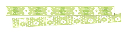 Barker Creek Double-Sided Borders, 3" x 35", Thoughtfulness, 12 Strips Per Pack, Set Of 2 Packs 1 thumbnail image