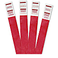 Advantus Tyvek Colored Wrist Bands, 3/4" x 10", Blue, Red, Pack Of 500