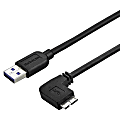 StarTech.com 0.5m 20in Slim Micro USB 3.0 Cable - M/M - USB 3.0 A to Right-Angle Micro USB - USB 3.1 Gen 1) 1 thumbnail image