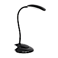 Simple Designs Flexi LED Rounded Clip Light, 21-1/2"H, Black