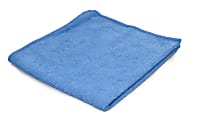 Pro-Clean Basics Microfiber Towels, Terry Microfiber, 12" x 12", Blue, Pack Of 12 Towels 1 thumbnail image