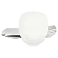 Gibson Home Zen Buffetware 8-Piece Fine Ceramic Dinnerware Set, Matte White 1 thumbnail image